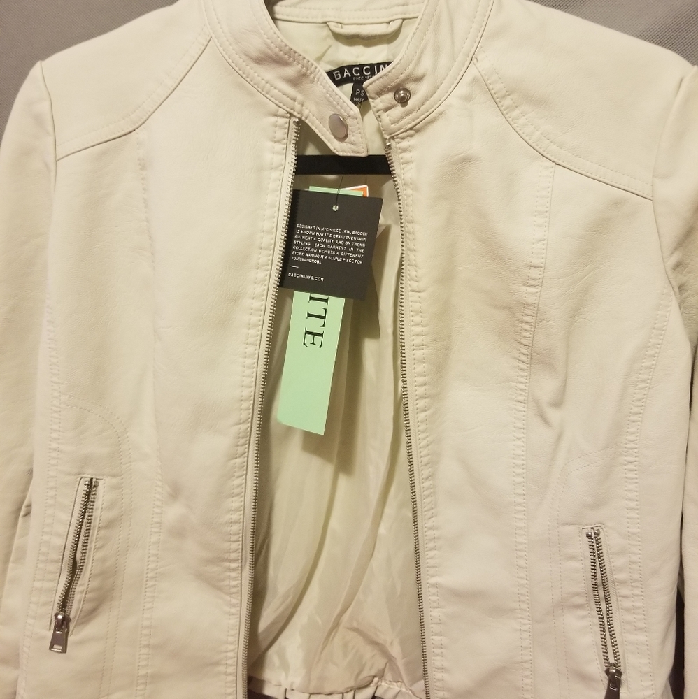Baccini faux leather jacket